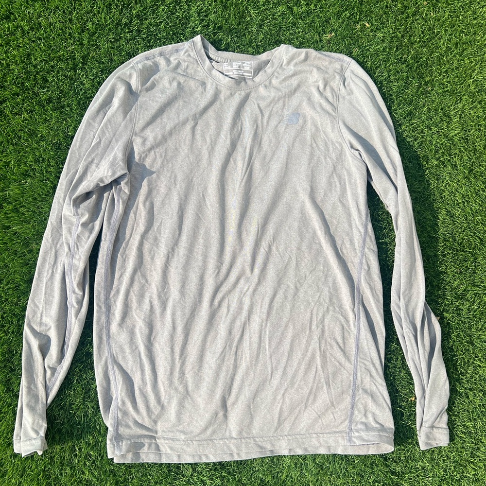New Balance Light Gray Long Sleeve Shirt